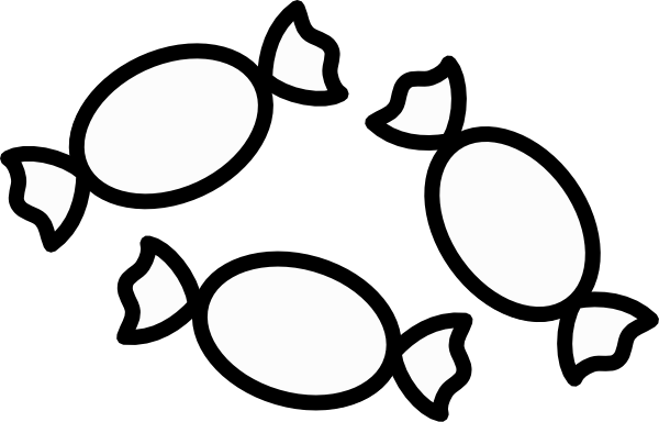 Clipart candy outline. Clip art at clker