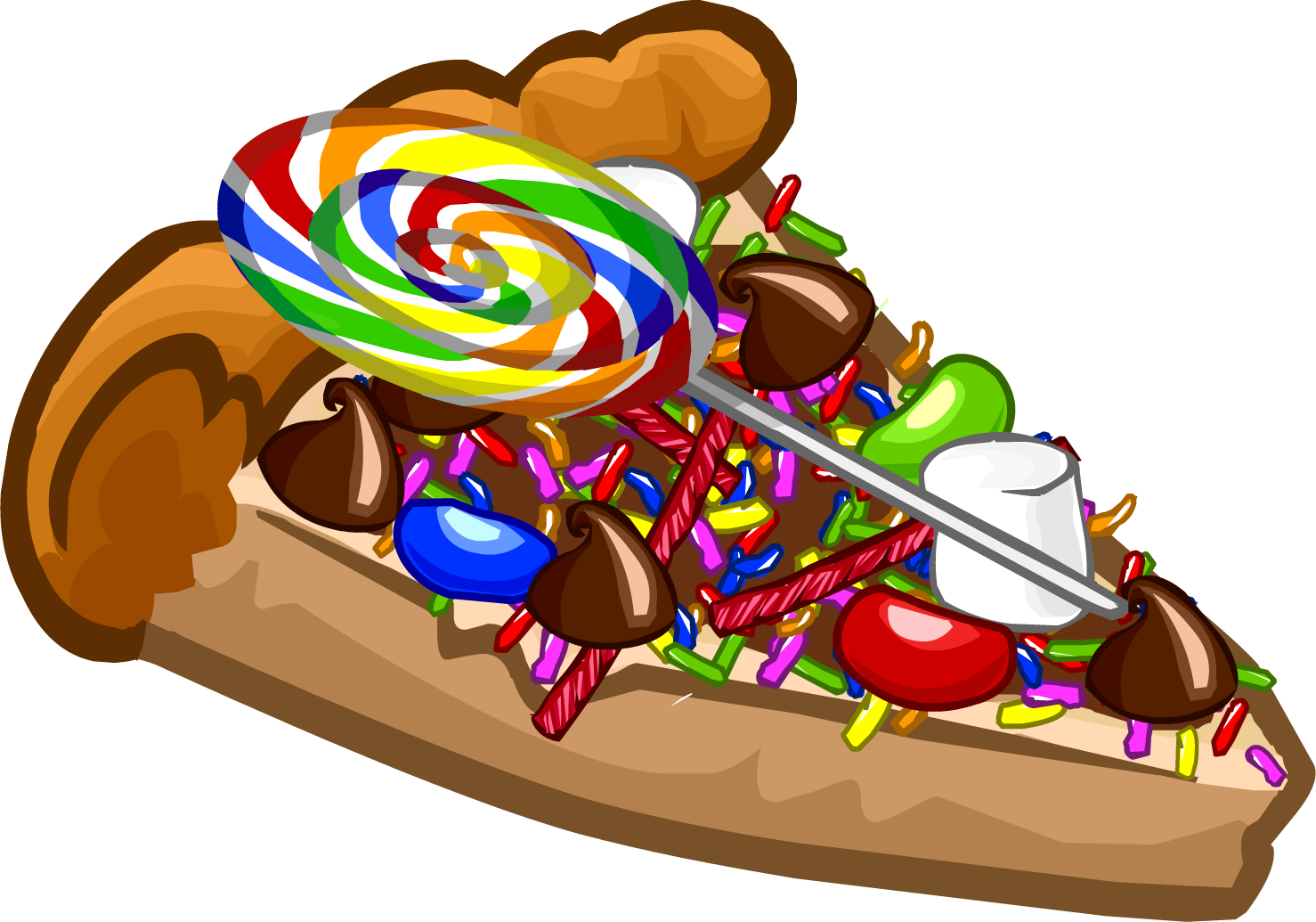 clipart candy pizza
