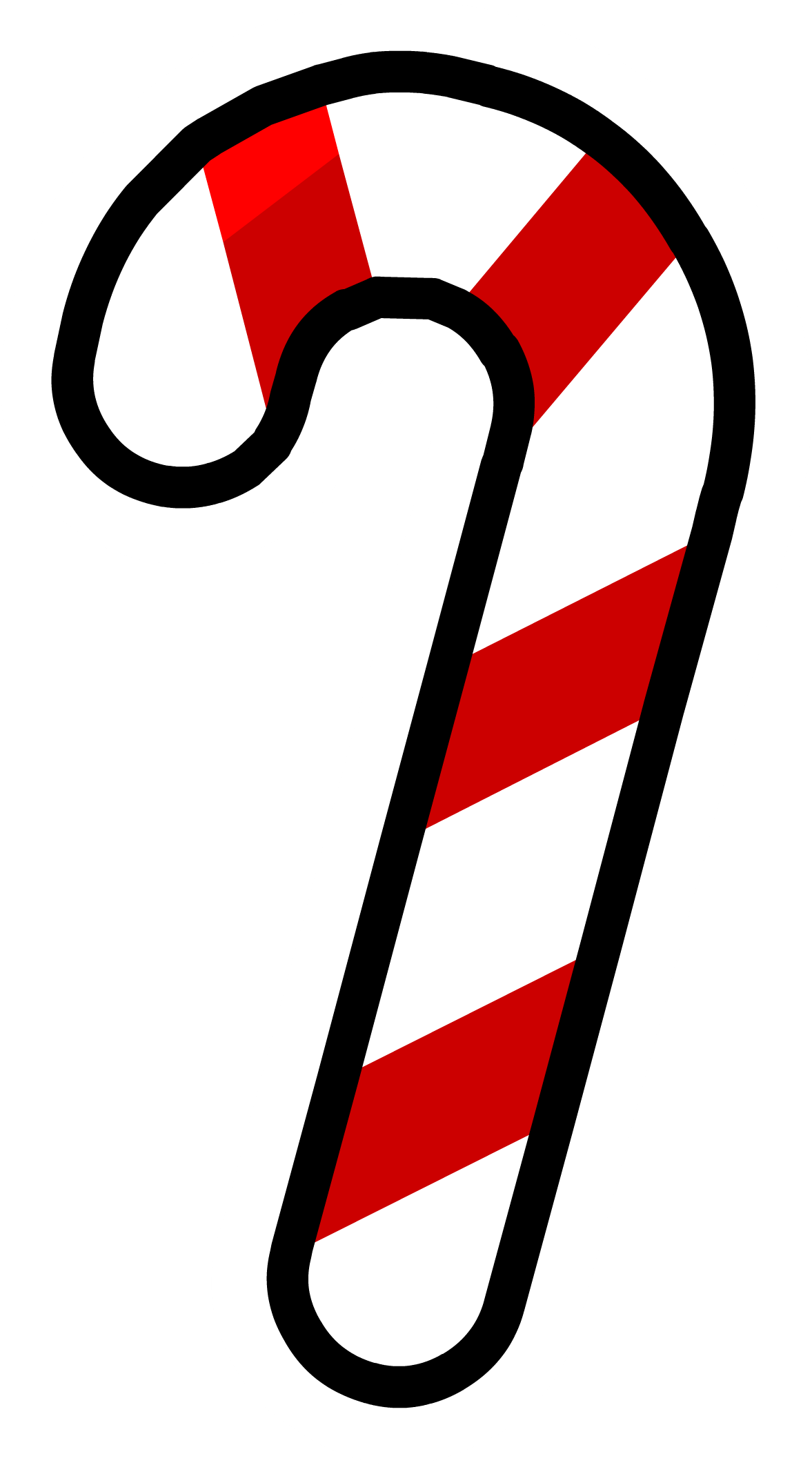 december clipart candy cane