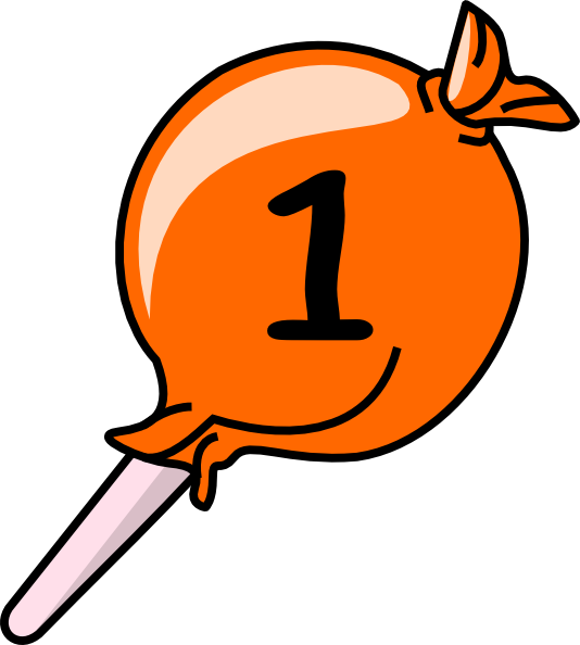 one clipart number 14