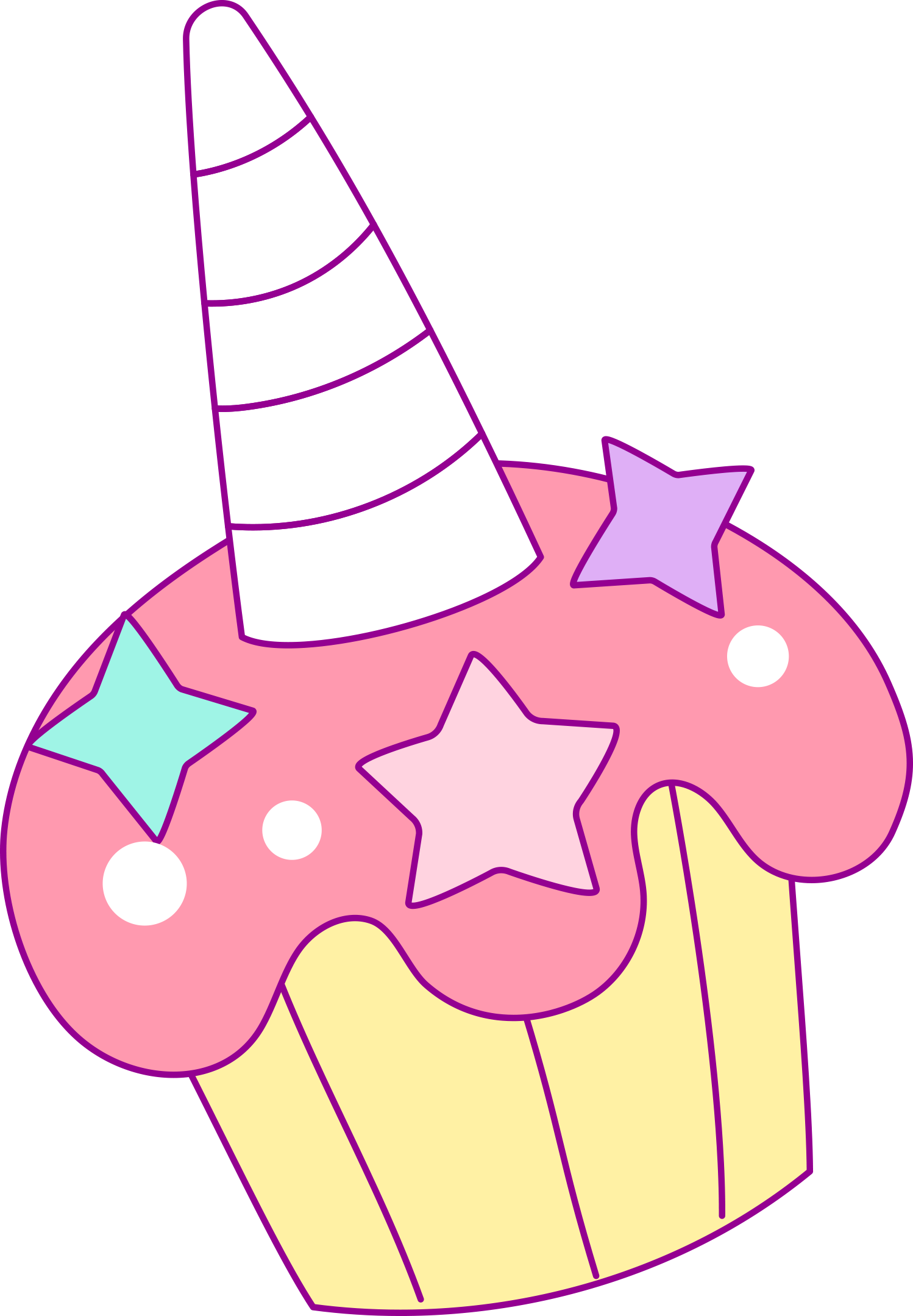 cupcakes clipart unicorn