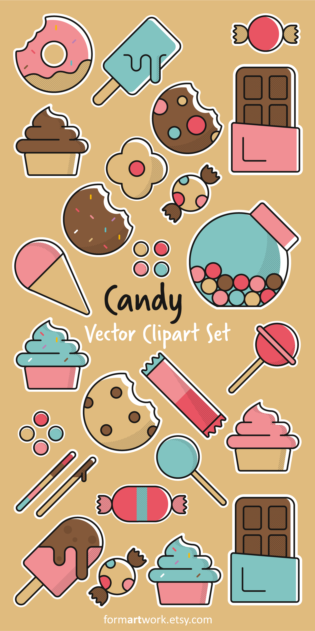 clipart candy vector