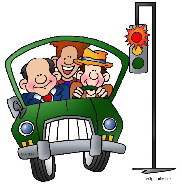 driving clipart cartoon