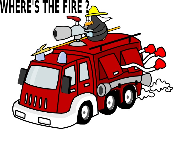 firetruck clipart figther