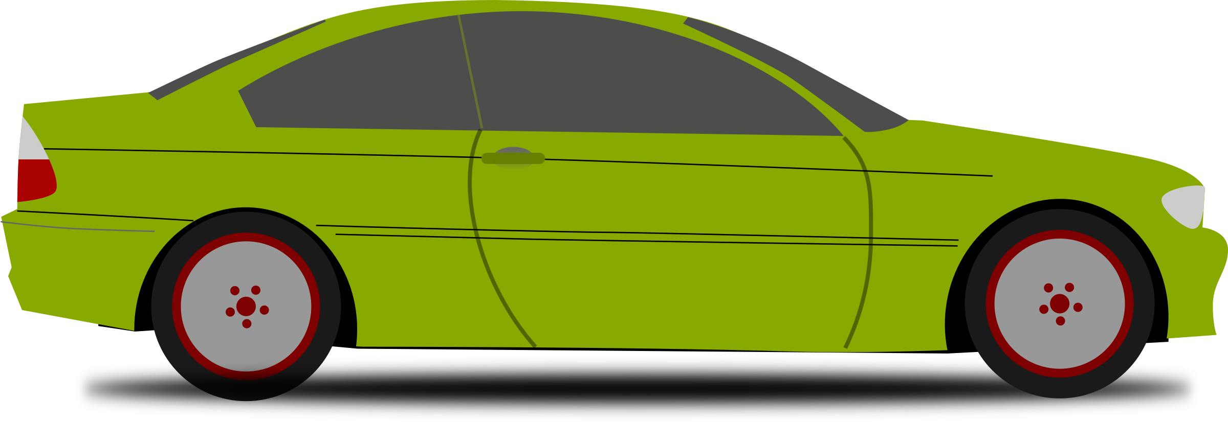 clipart car green