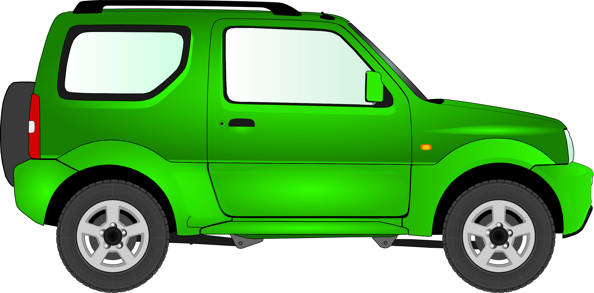 green clipart sports car