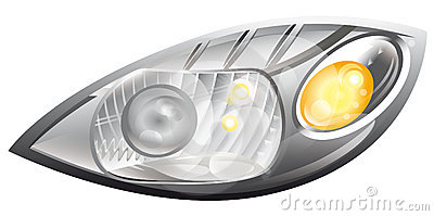 clipart car headlight