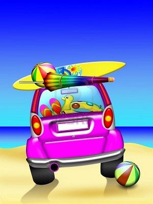 clipart cars summer