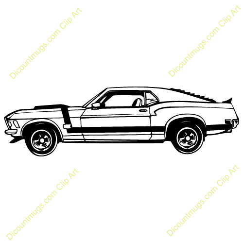 clipart cars mustang