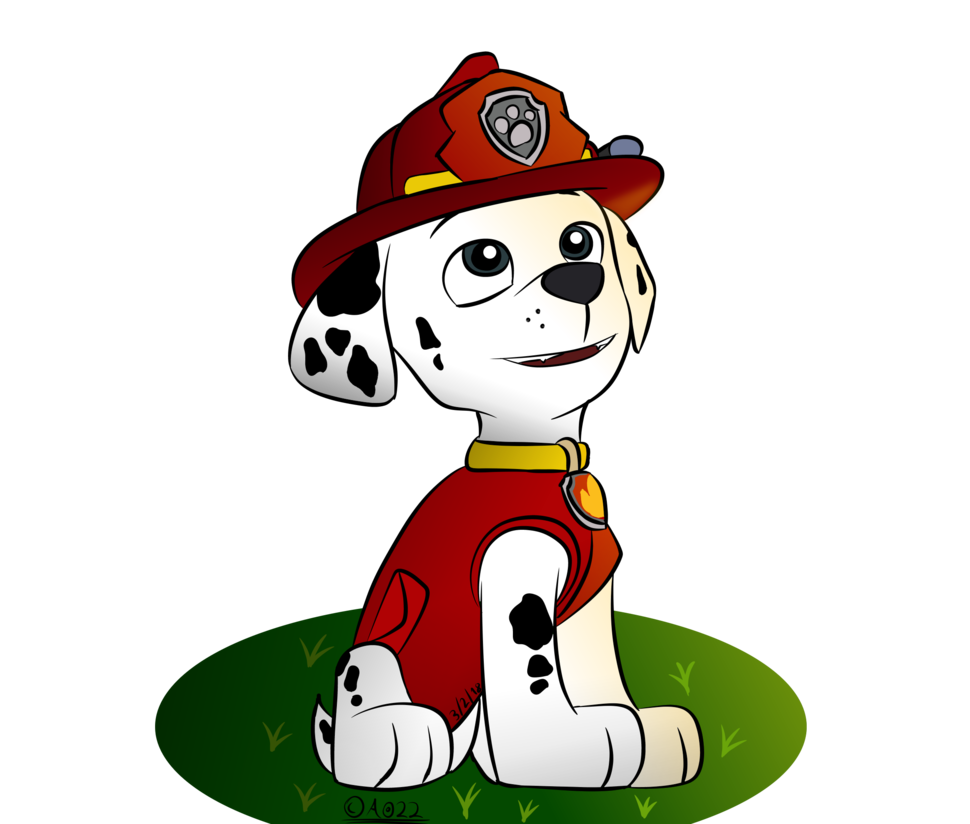 coloring clipart paw patrol