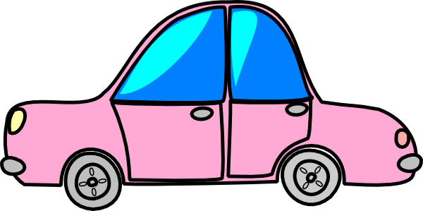 clipart car pink