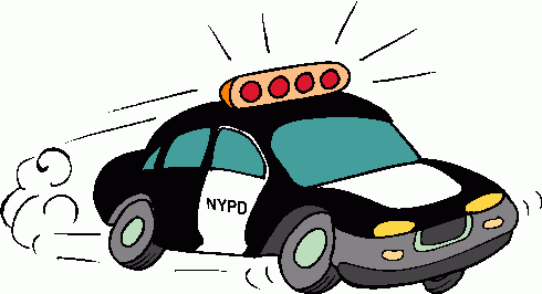 policeman clipart car