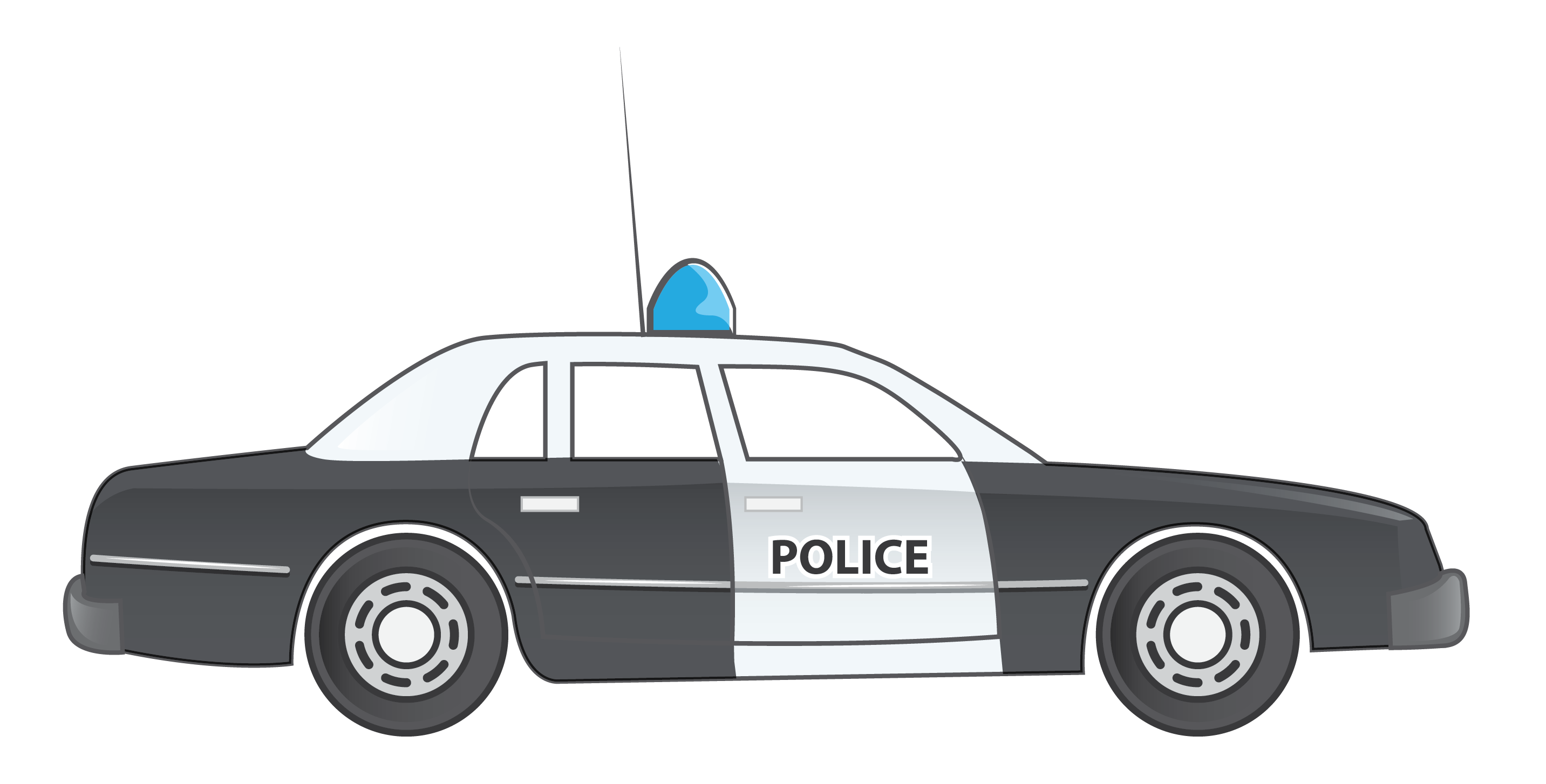clipart car police