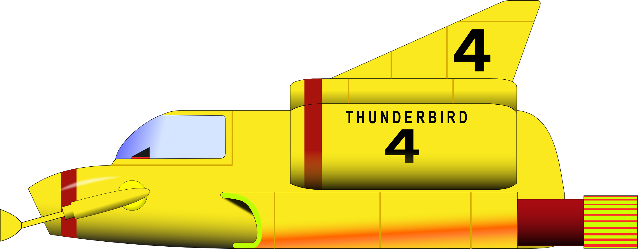 clipart car thunderbird