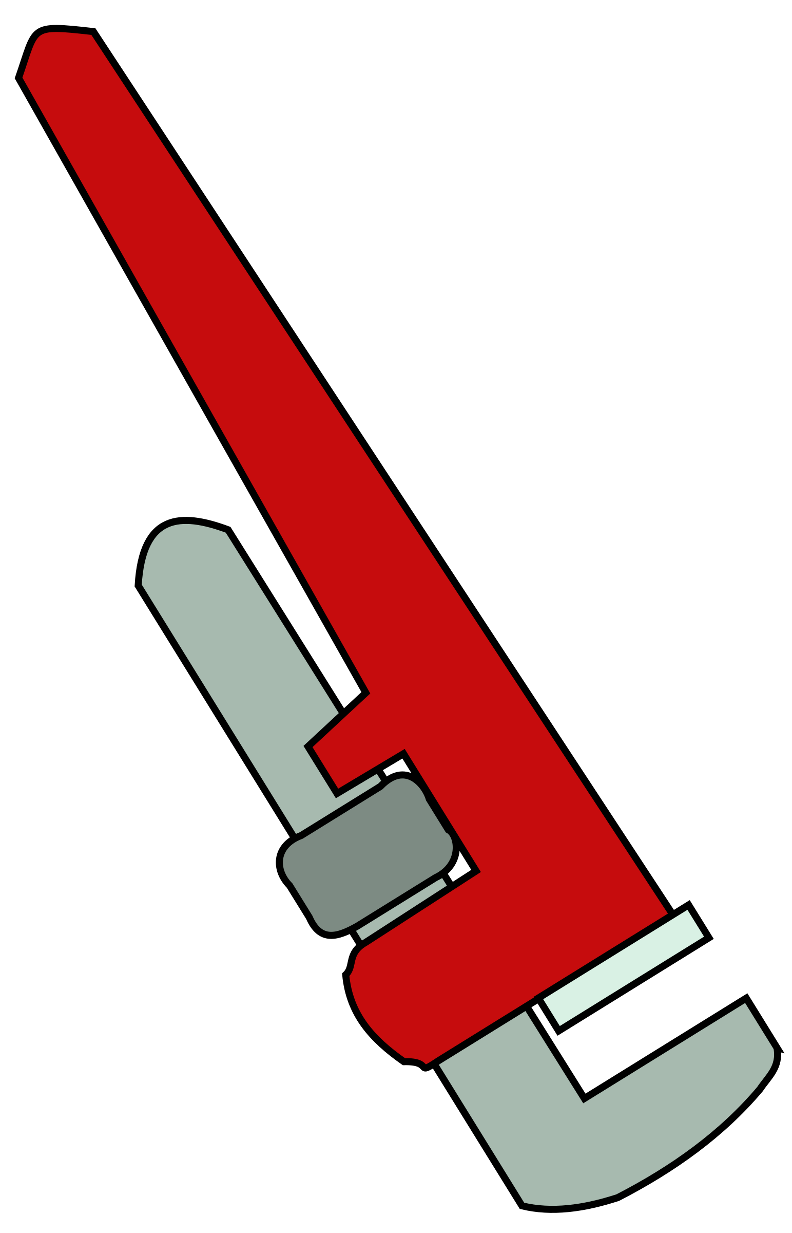 Guitar clipart bitmap. Pipe wrench by bnielsen
