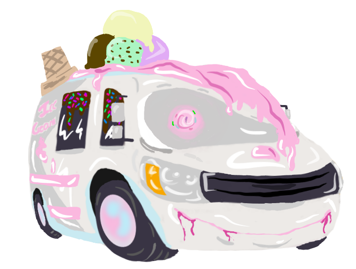 clipart cars ice cream