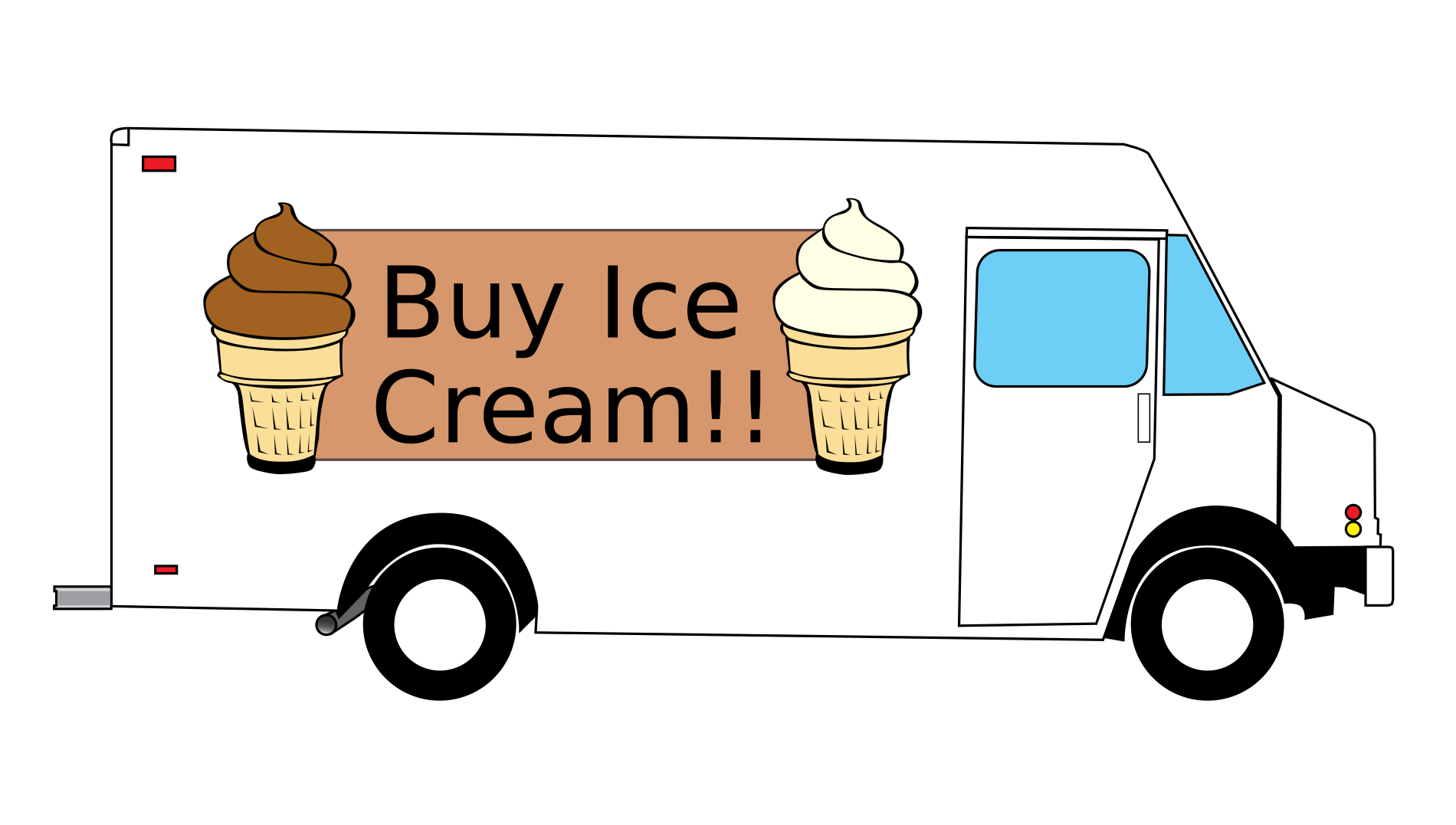 clipart cars ice cream