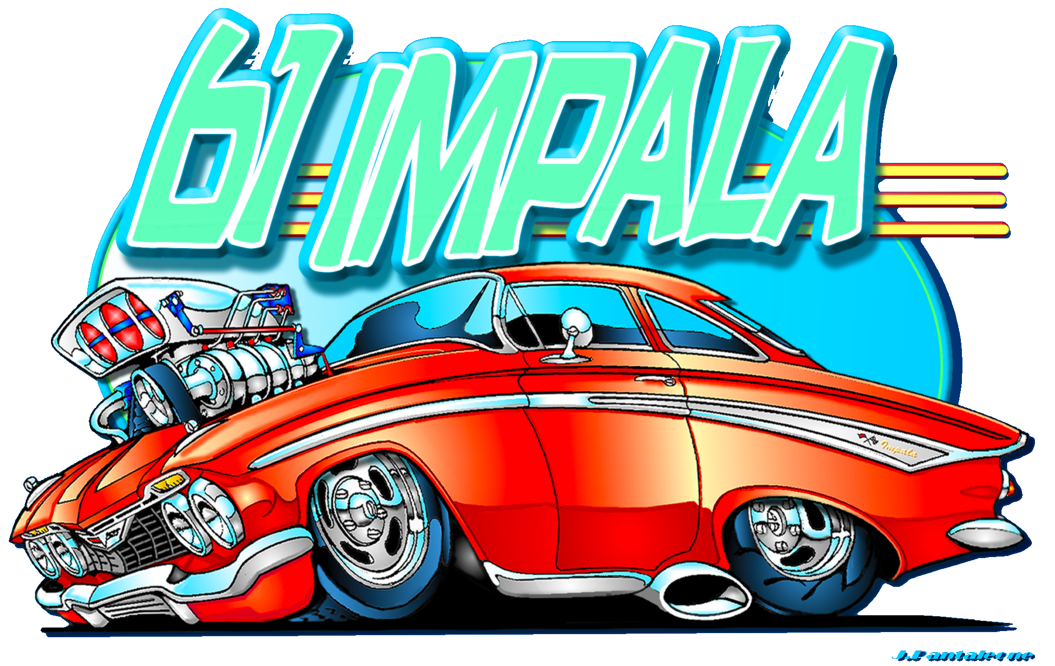Clipart cars impala. Hot rod classic custom