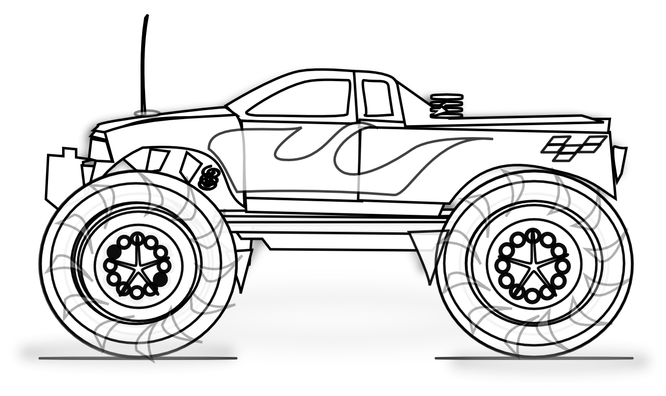 clipart cars monster