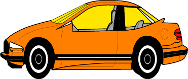 clipart cars orange