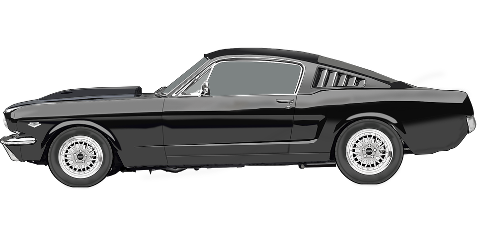 mustang clipart side