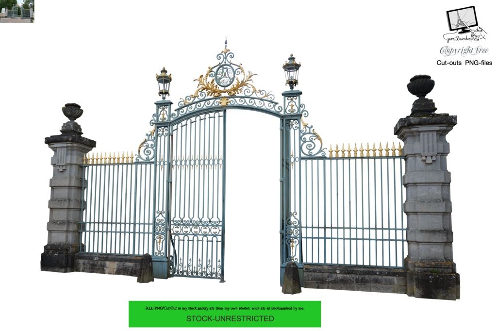 gate clipart metallic