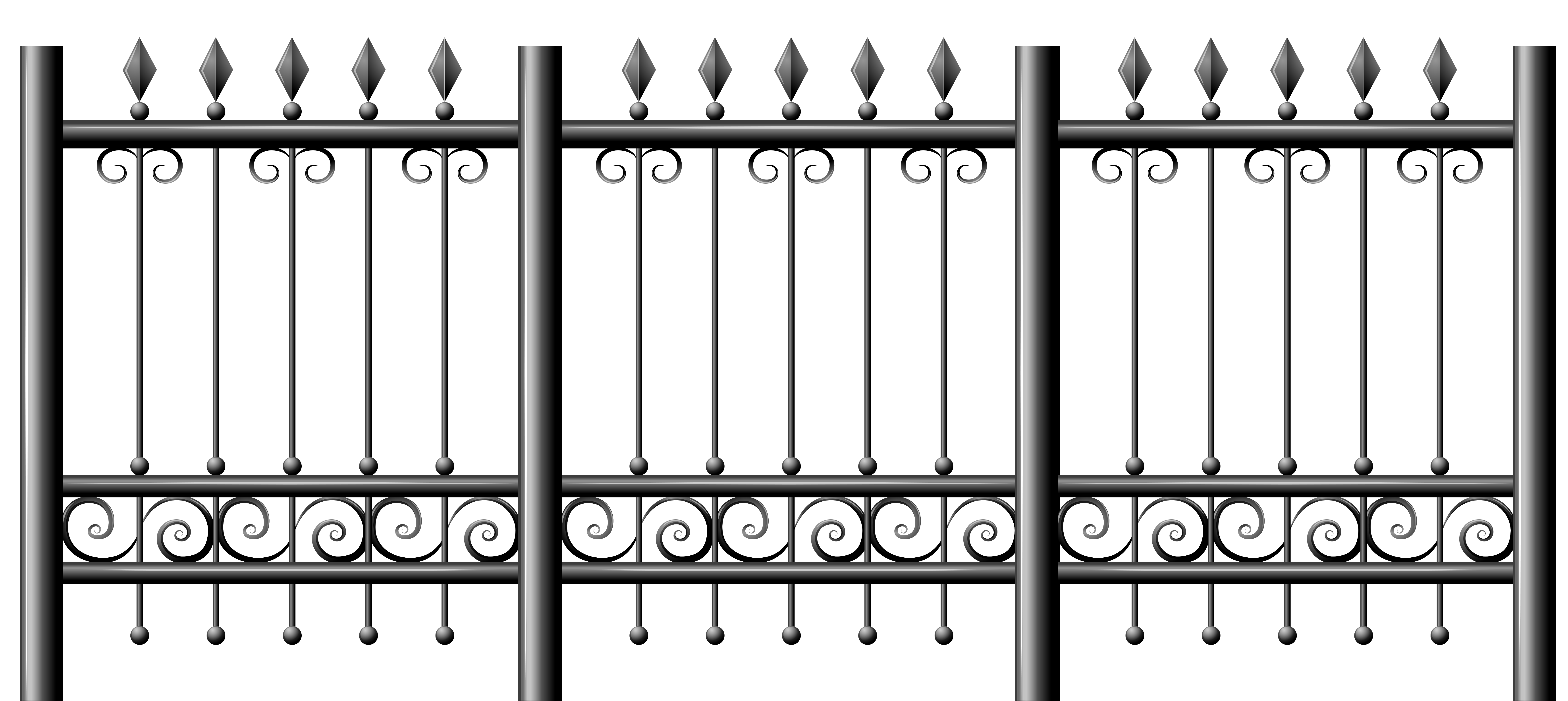 Decorative clipart wrought iron. Transparent fence png pinterest
