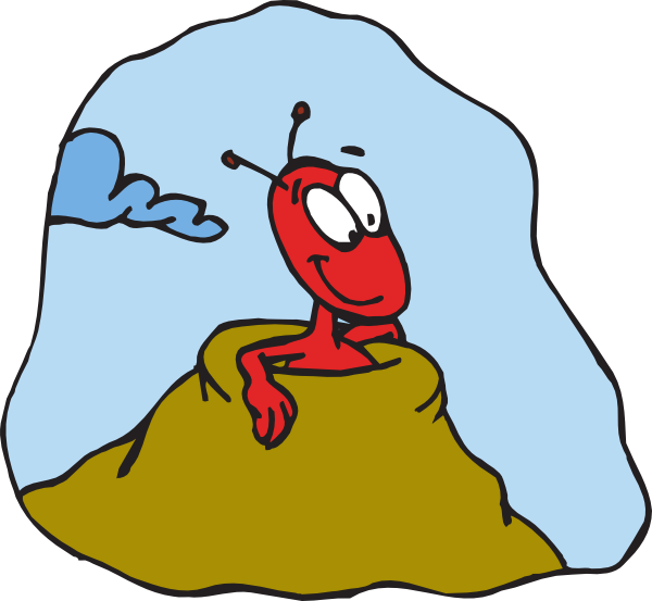 Ant in clip art. Clipart mountain hill
