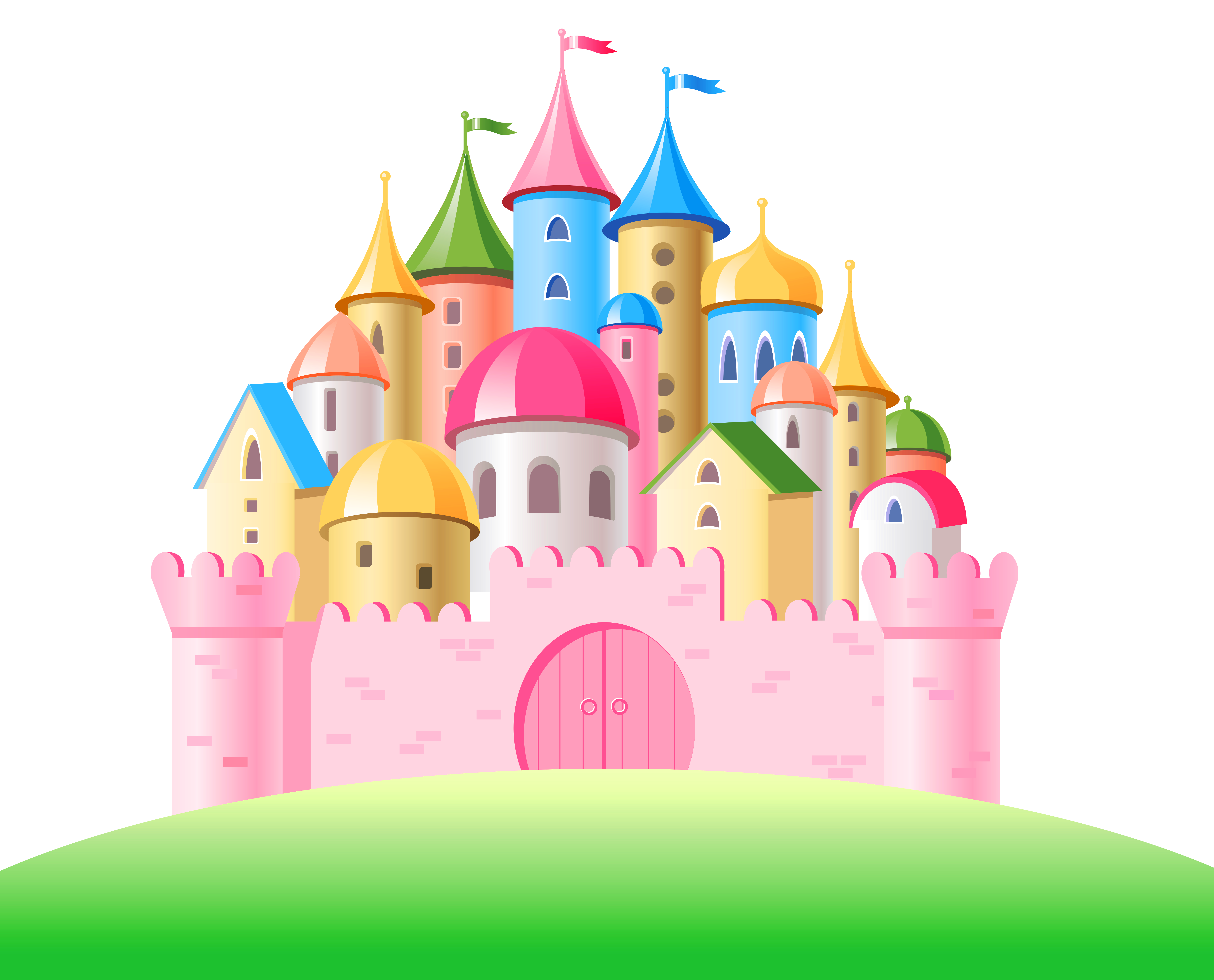 Transparent pink png gallery. Gold clipart castle