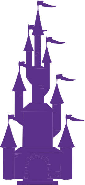 clipart castle purple