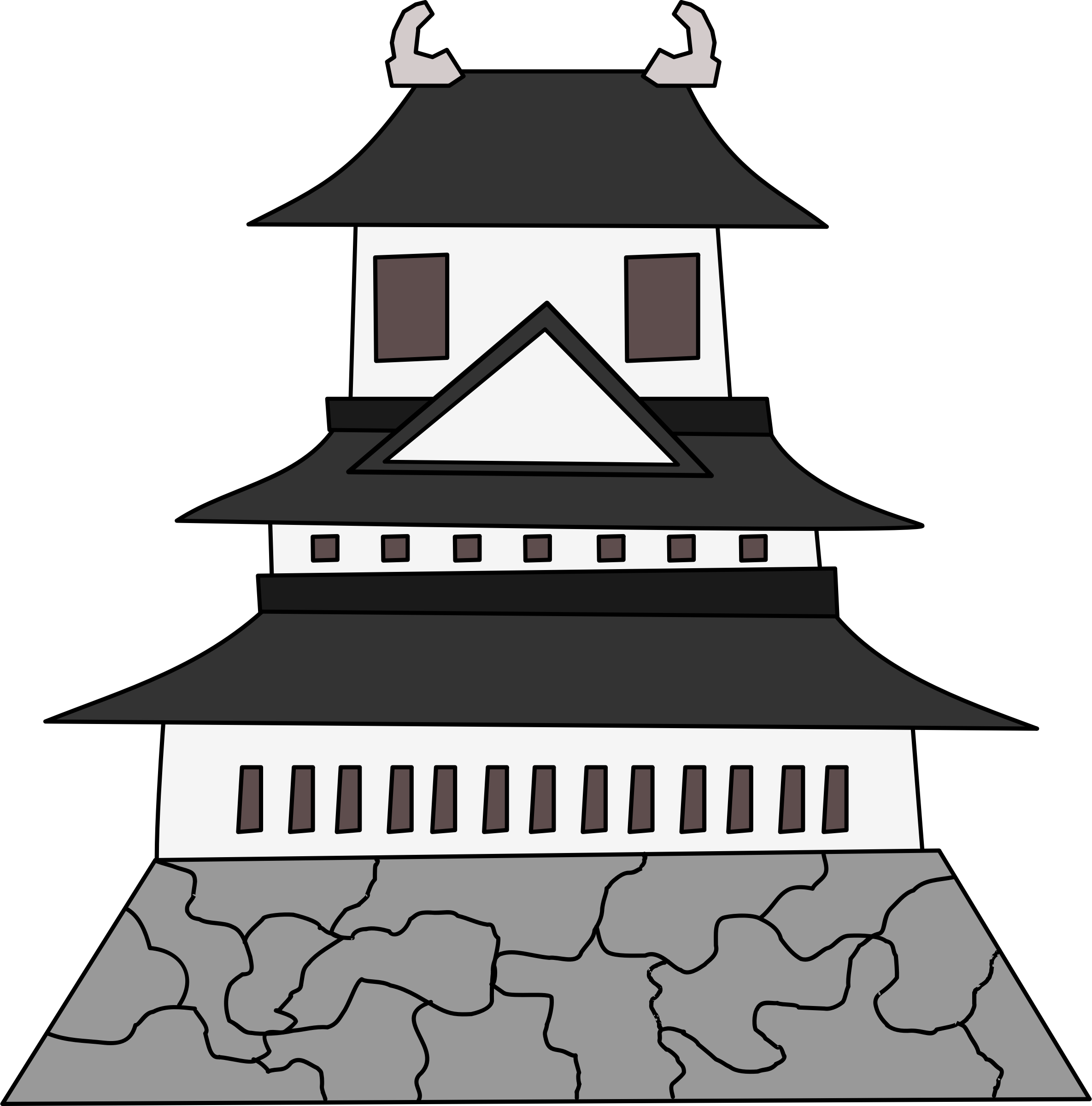 Worm clipart inchworm. Japanese castle icons png