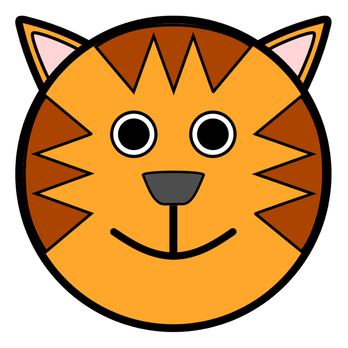 clipart tiger halloween