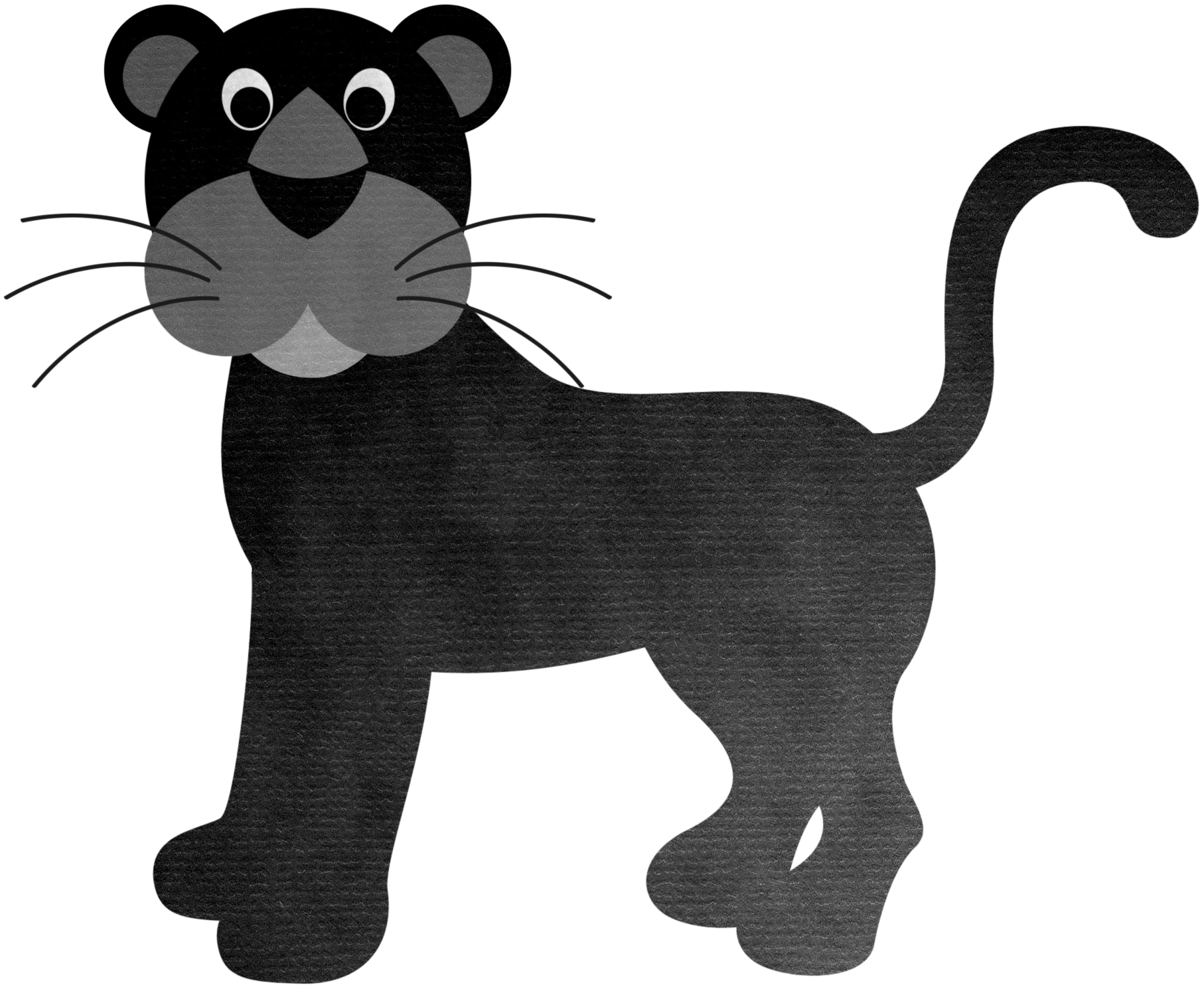 clipart cat black panther