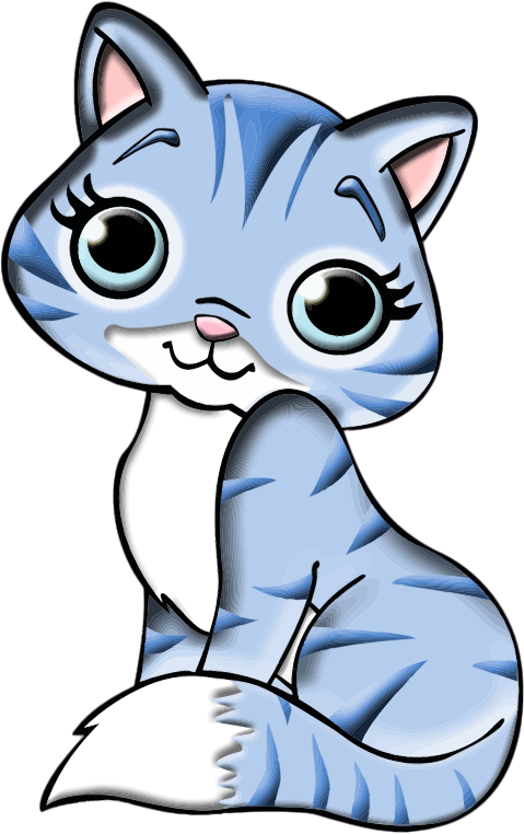 Cute cat pencil and. Free clipart kitten
