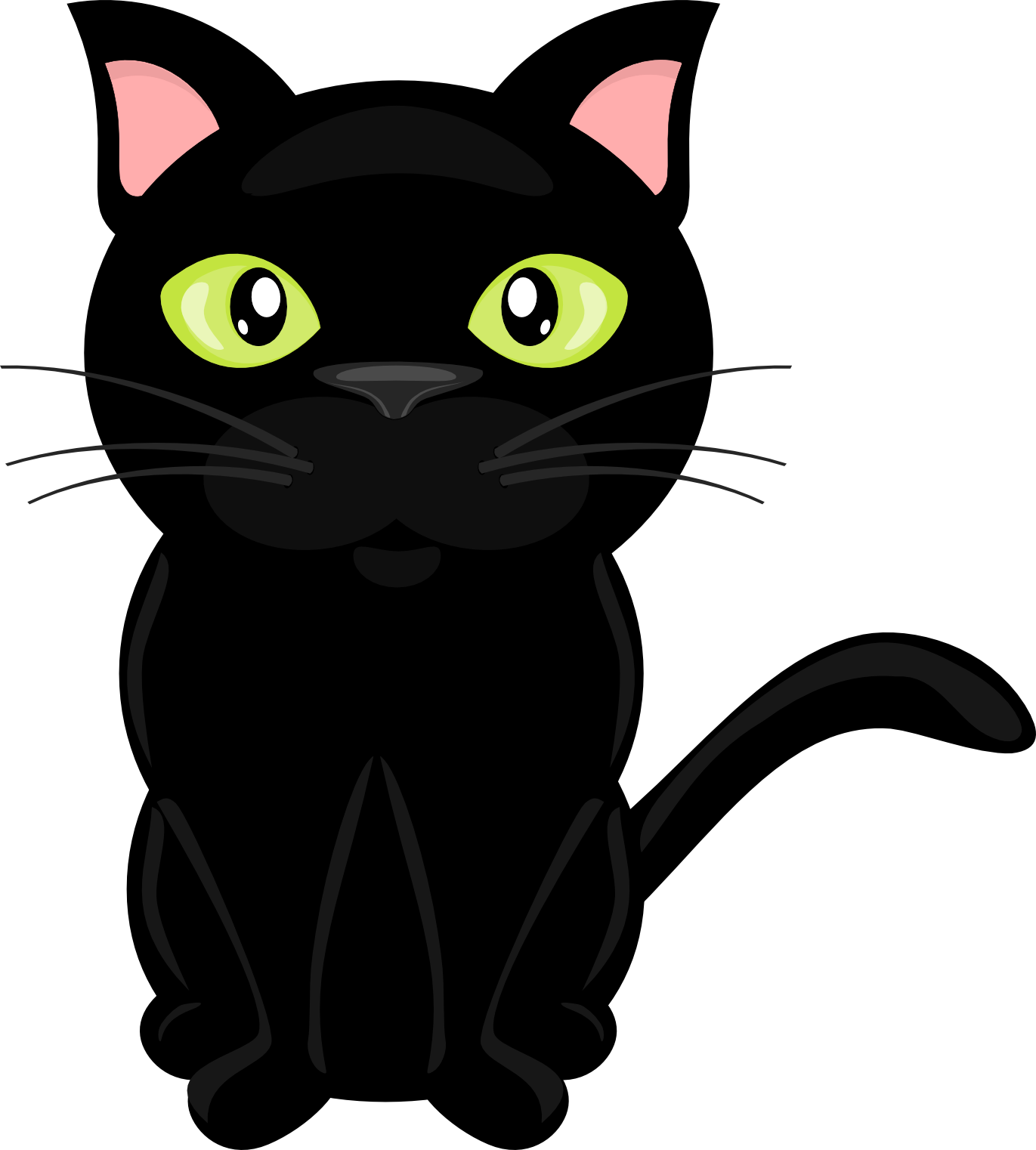  collection of black. Cat clipart translucent