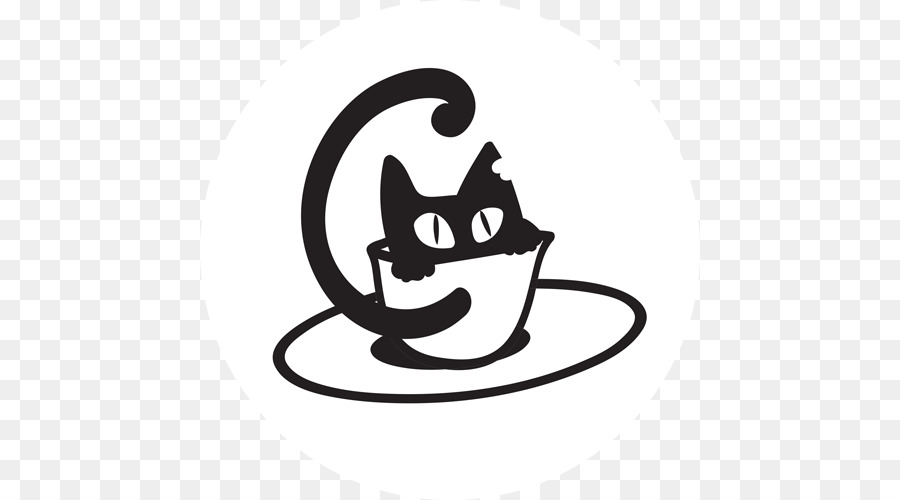 clipart cat coffee