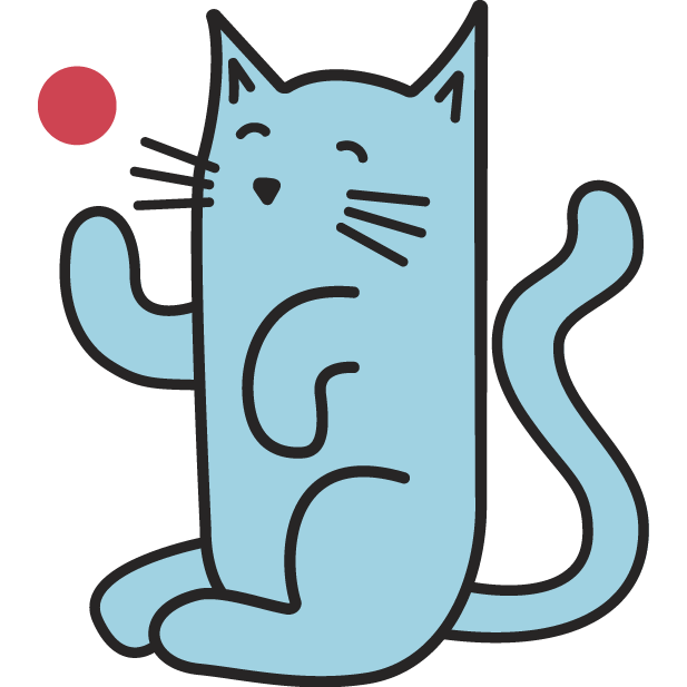 clipart cat drinking water