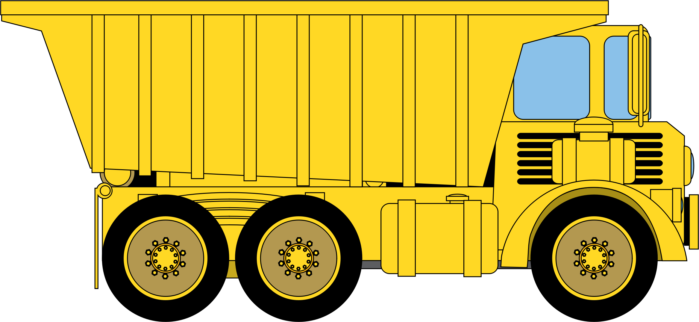 clipart cat dump truck