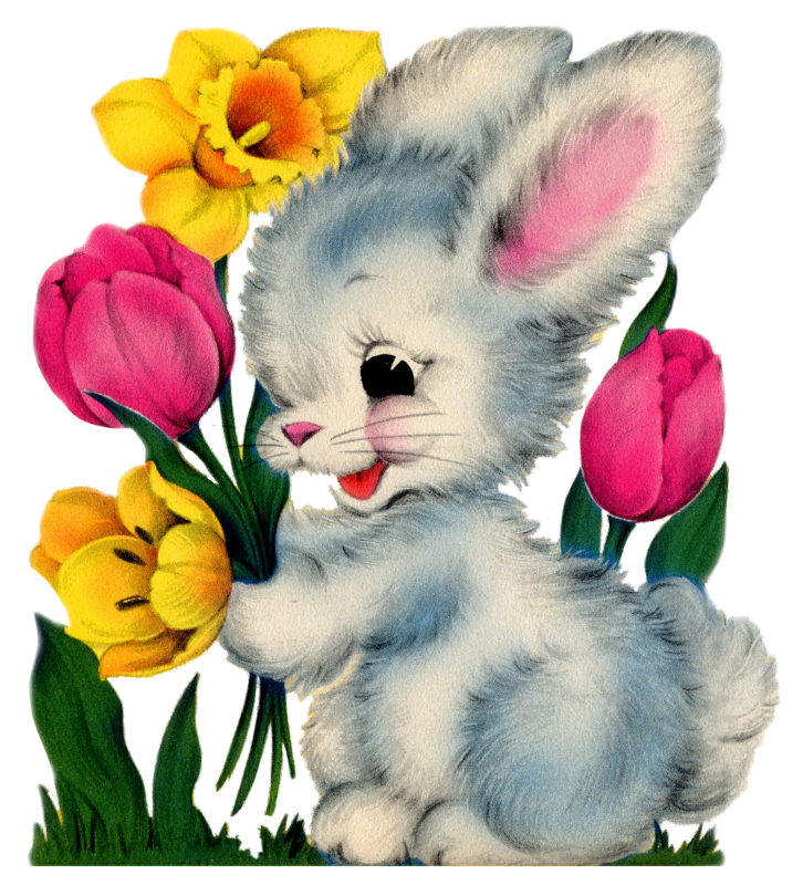 clipart cat easter