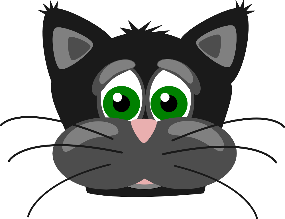 Head clipart kitty. Onlinelabels clip art sad