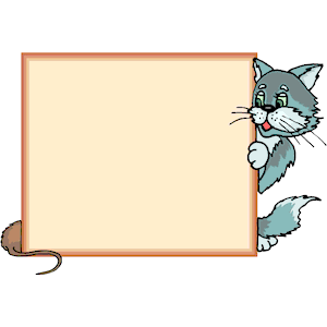 clipart frames cat