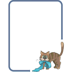 clipart frames cat
