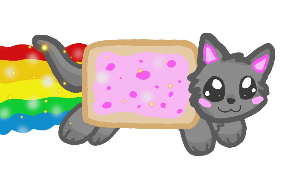 Clipart cat kawaii. Nyan by p ckyy