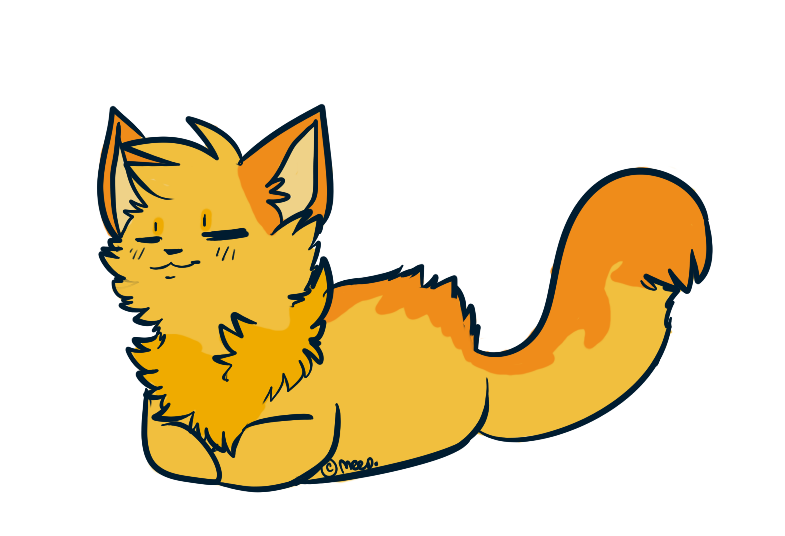 clipart cat loaf