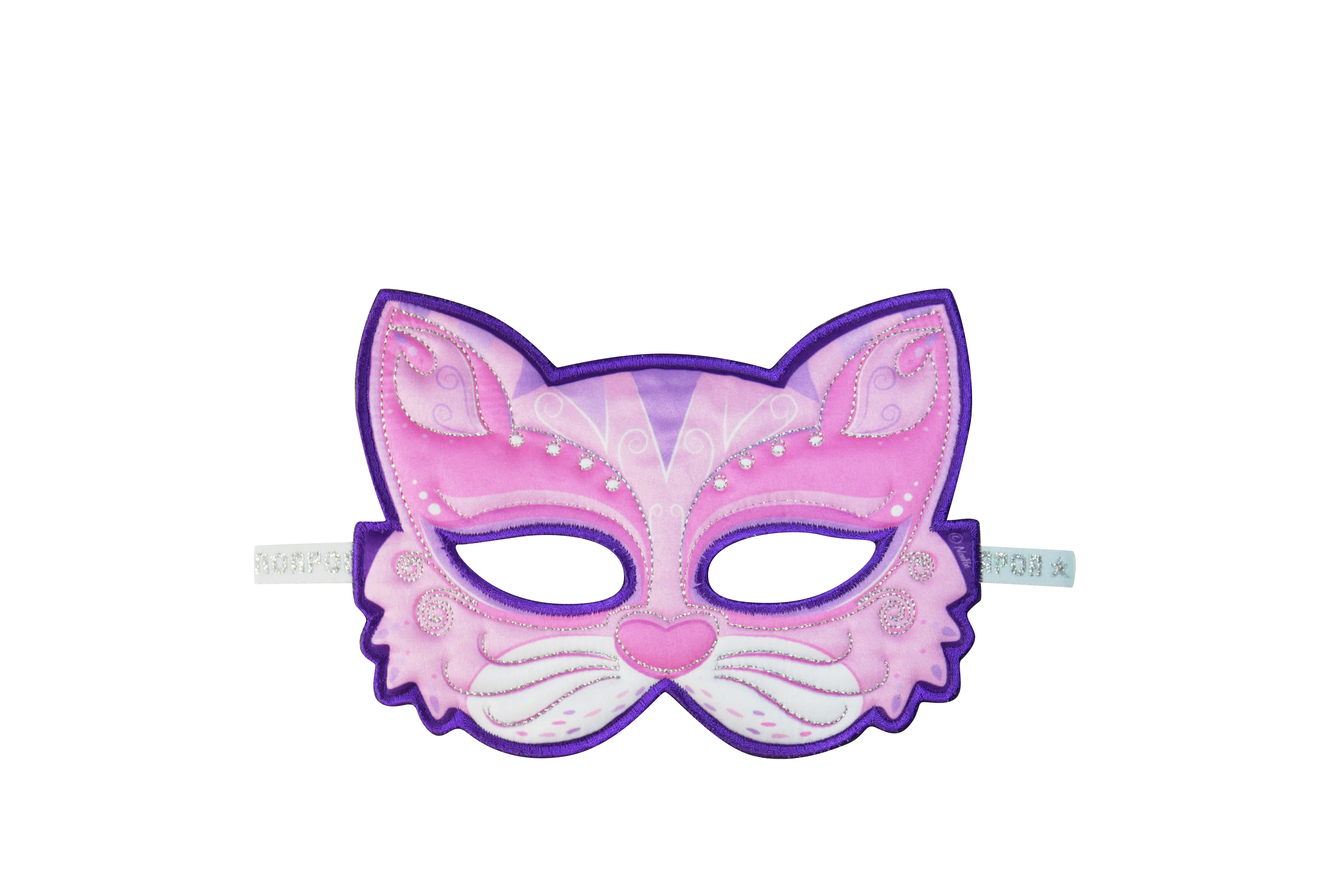 Fantasy masks dreamy dress. Clipart cat mask