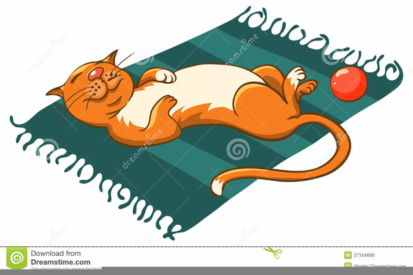 clipart cat mat