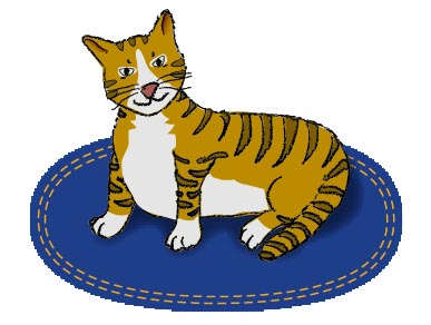 clipart cat mat