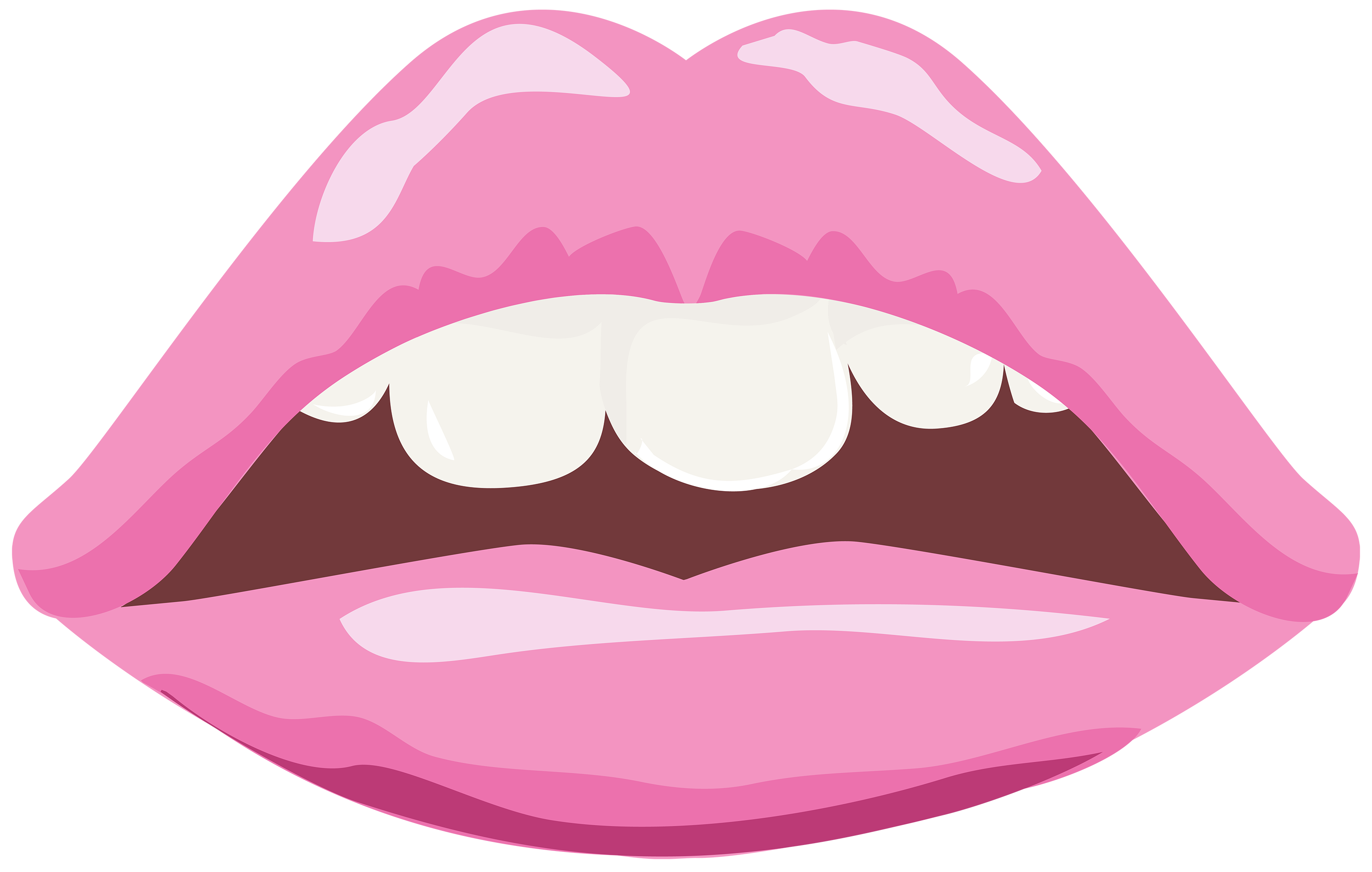 Pink lips png image. Clipart mouth silent