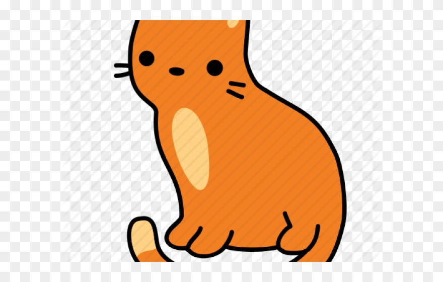 clipart cat orange