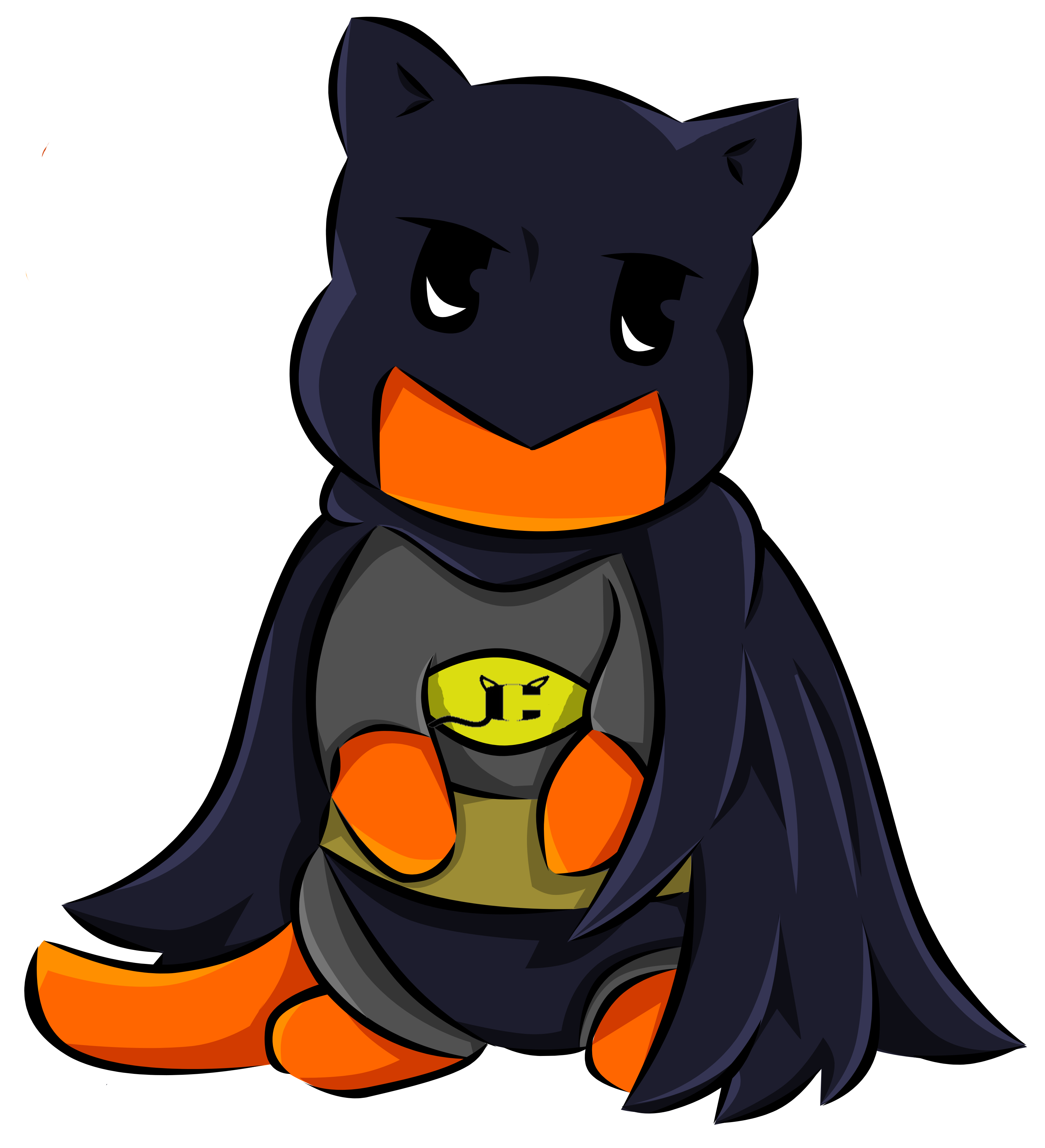 Clipart cat pants. Batcat character no powers